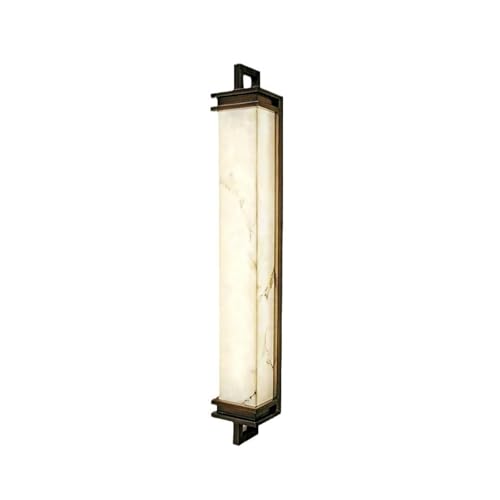 Applique murale LED 80cm en acier et imitation marbre chic