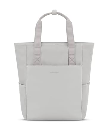 Kapten & Son Rucksack Lindby Greige 20 L | 2in1 Tasche & Rucksack | inkl. Kofferbefestigung, Laptopfach, Flaschenhalterung | Shopper Damen