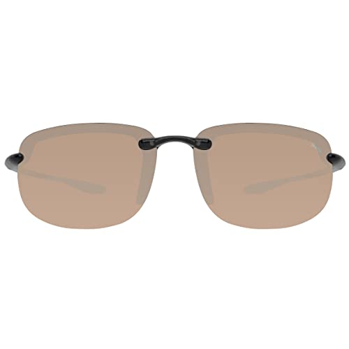 Semi-Rimless Black Frame High Definition Tennis Sunglasses - Maxx 53