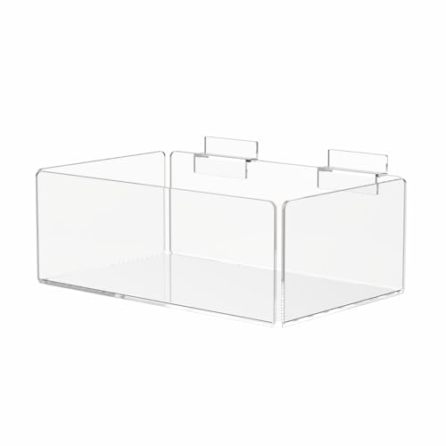 Marketing Holders 2 Pack Slatwall Organizer Tray Clear Acrylic 10