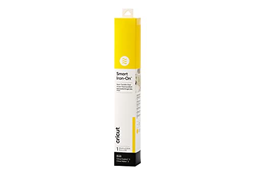 Cricut 2008697 Smart Iron-On Heat-Transfer Vinyl 1 Sheet Yellow 0.9m (3ft)