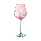 Boîte de 4 verres pulvérisés bicolores et facettés en critalin