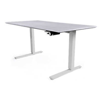 Height Adjustable Sit-Stand Float Desk Base & Top: Removable Crank