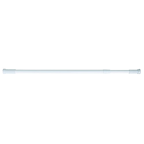 MSV MS503 - Barra de Ducha Aluminio Extensible, Acero Inoxidable, 70-120 cm, Color Blanco