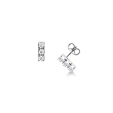 Oro bianco 750 GV GIOIELLI DI VALENZA Orecchini trilogy in oro bianco 18k con diamanti