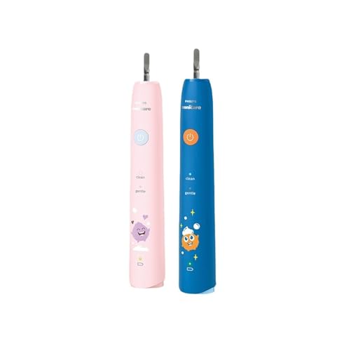 Elektrischer Zahnbürstengriff for Kinder, ideal for Jungen und Mädchen im Alter von 3 bis 12 Jahren, hilft, Karies vorzubeugen, kompatibel mit Philips Sonicare HX2432(Pink) – Bild 3