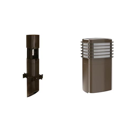 Taymac ParkPost Outdoor Power Enclosure PP55Z and Pagoda Light Accessory Slide Cover PPPLZ Bundle, Bronze, Polycarbonate Power Stake and Seamless Pagoda Lighting Accessory for Outdoor Decor image 3
