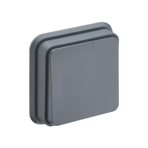 DEBFLEX - Cyklone - Interrupteur Va et Vient Complet - Mural Etanche IP55 - Intérieur/Extérieur - Installation Encastrée - Anthracite - 83 x 83 x 50 mm