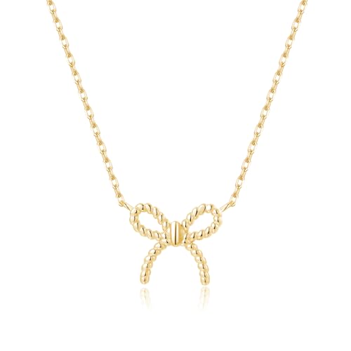 Collar de lazo de plata ley 925 antialérgico que no mancha la piel