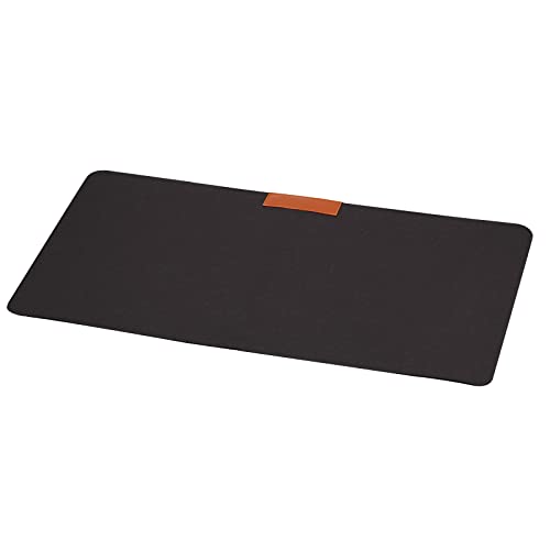 Tapis de bureau double face doux et lisse PATIKIL noir haut de gamme