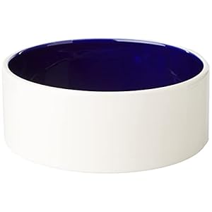 Trixie 2452 Keramiknapf, 2,3 l/ø 22 cm, creme/blau, 1 Stück (1er Pack)