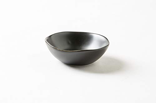 Pangu 12-Piece Japanese Style Sushi Plate Set, Dinnerware Set, Yoru(Night), Black, Service For 4 #TOP3