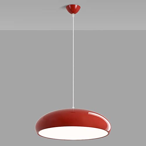 Luminaire suspendu rouge nordique haut de gamme pour chambre