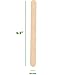 GUSTO [1000 Count] 4.5 Inch Wooden Multi-Purpose Popsicle Sticks for Crafts, Ice, Ice Cream, Waxing, and Tongue Depressor Wood Sticks (Formerly Comfy Package)