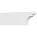 Ekena Millwork RFTP04X10X36YOR Yorktown Architectural Grade PVC Rafter Tail, 4"W X 10"H X 36"L, Unfinished