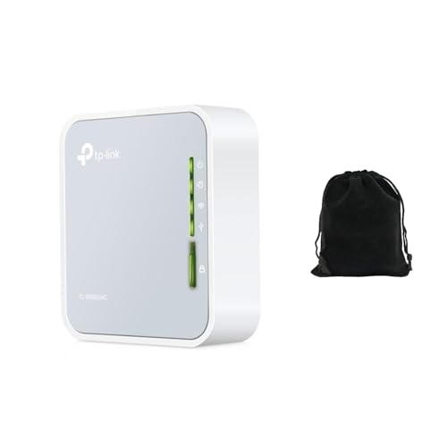 TP-Link AC750 Wireless Travel Router TL-WR902AC – Dual Band 2.4GHz/5GHz Wi-Fi, Portable Nano Design, USB File Sharing & Charging, Multiple Modes: Router/Hotspot/Extender/AP, Includes Travel Pouch