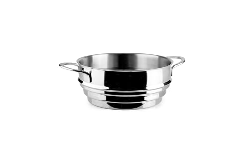 Vaporera - vaporera de 20-22-24 cm, fabricada en acero inoxidable, con múltiples niveles para cocinar al vapor, fácil de limpiar y resistente.
