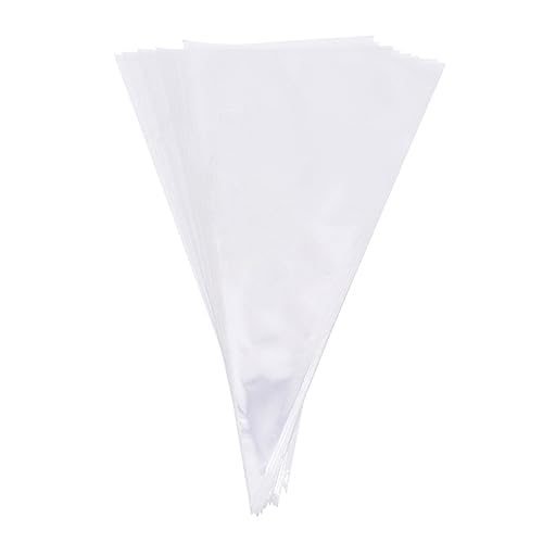 jweemax Bulk Popcorn Take Out Bag, Transparent Plastic Bags, Packaging Bag for Cookie, Candy, Snacking, 37x18cm