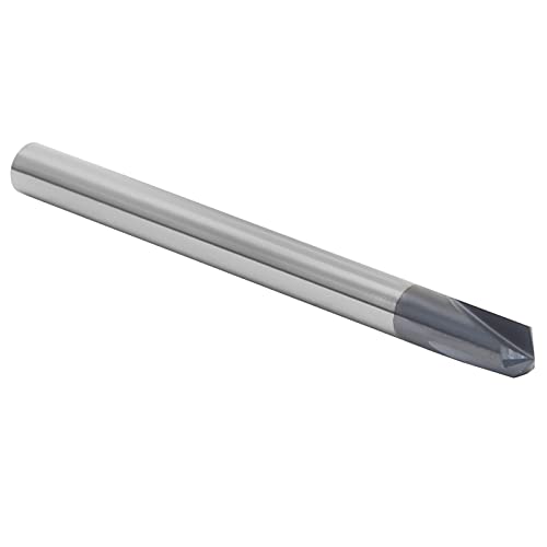 Fresa per Smussare, Fresa per Smussare a 3 Taglienti, Trapano, Attacco per Mortasare per Trapano per Frese in Alluminio e Rame (D4*120°*50L)