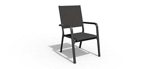 Preisvergleich Produktbild Kettler Friends Stapelsessel, anthrazit, Alu / Textilene, 0310505-7000