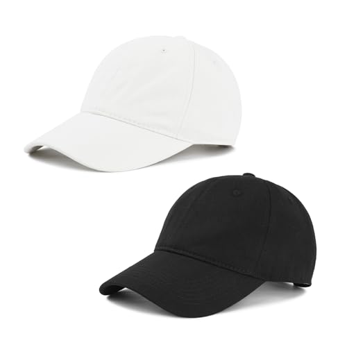 Image of American Trends Baseball Cap for Women Men Adjustable Cotton Dad Hat, Classic Plain Ponytail Hat for Workout & Everyday Wear