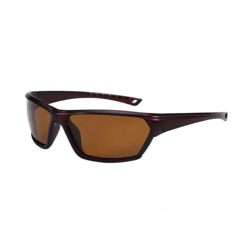 Lunettes de soleil polarisées de sport anti-éblouissement teinte C2 thé foncé