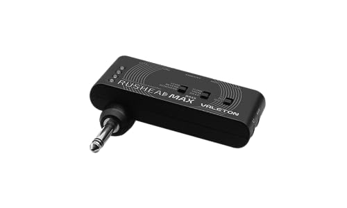 Valeton Rushead Max Bass ampli casque de poche noir pour guitare basse électrique analogique