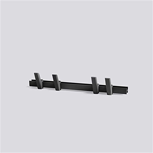 Perchero Perchero Perchero de Pared Perchero Colgante de Pared Perchero para Colgar Ropa, Chaqueta, Sombrero (Color: Noir, Tamaño: 60 cm)