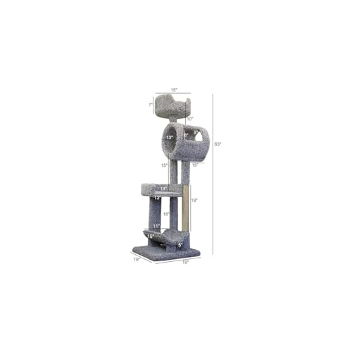 Torre para gatos grande y resistente HomeStock miniatura 2
