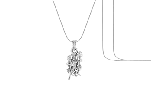Pendentif Hanuman en argent pour attirer la bonne santé et la richesse