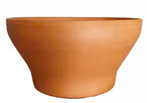 Ciotole in terracotta (5 pezzi) Made in Italy – Fioriera in Cotto, Diametro 19 cm, altezza 12 cm