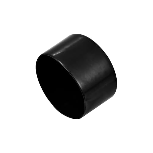 QUARKZMAN 8 Piezas Tapones de Goma 70mm (2 3/4') ID Cubierta de Tapón Redondo de Vinilo para Proteger Tornillos Y Roscas, Color Negro
