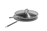 Heritage Steel Eater Series 12 Inch Frying Pan with Lid | Made in USA | 5-Ply...