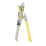 AEX Stainless Steel Butterfly Portable Manual Can Opener - Safe, Heavy Duty Tin Opener UK with Non-Slip Handle and Easy Grip- Ideal for Kitchen (Yellow)