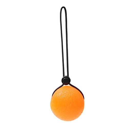 Image of Silicone Grip Ball With Cord Squeeze Exercise Training Stress Relief Orange|DIY, Massager, Machine For Pain Relief for Men And Women, Skin Care Tool, Footrest Stool For Home, Facial tools|