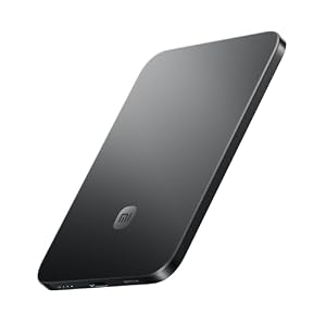 Xiaomi Ultrathin Magnetic Power Bank 5000mAh 15W, MagSafe-kompatible Powerbank für iPhone, ultraschlank, leicht, kabelloses Laden, für iPhone 17/16/15/14/13/12, Graphit Schwarz
