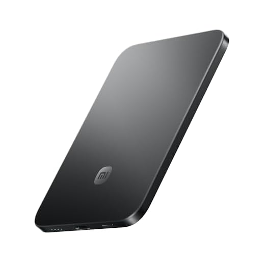 Xiaomi Ultrathin Magnetic Power Bank 5000mAh 15W, MagSafe-kompatible Powerbank für iPhone, ultraschlank, leicht, kabelloses Laden, für iPhone 17/16/15/14/13/12, Graphit Schwarz