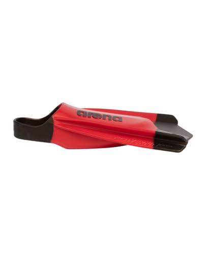 Image of Arena Unisex Adult Powerfin Pro II Swim Training Fins Men and Women Silicone Short Blade Flippers Left-Right Customized, Sizes 4.5-13.5