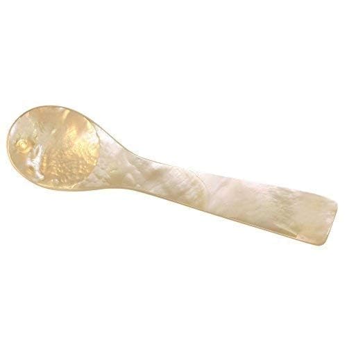 Mother of Pearl Caviar Spoon - 4 inch - 10 cm - Handmade from Thai Pearl Shells