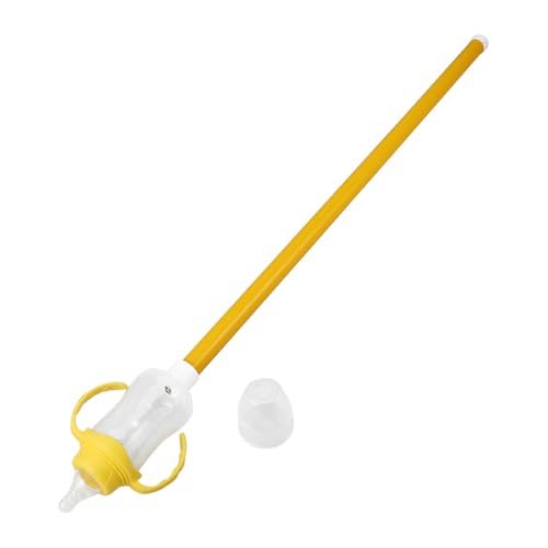 Yardwe 150ml Fish Food Feeder for Vacation Plastic Carp Bottle Pole Easy to Clean and View