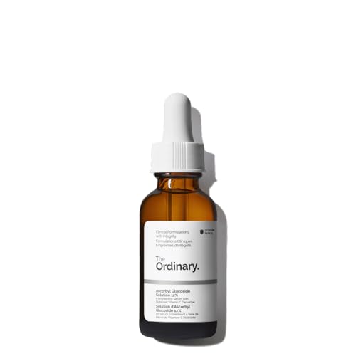 The Ordinary Ascorbyl Glucoside Solution 12%, Sérum de Glucósido de Ascorbilo, Sérum iluminador con vitamina C para un tono de piel uniforme y protección antioxidante, 30 ml
