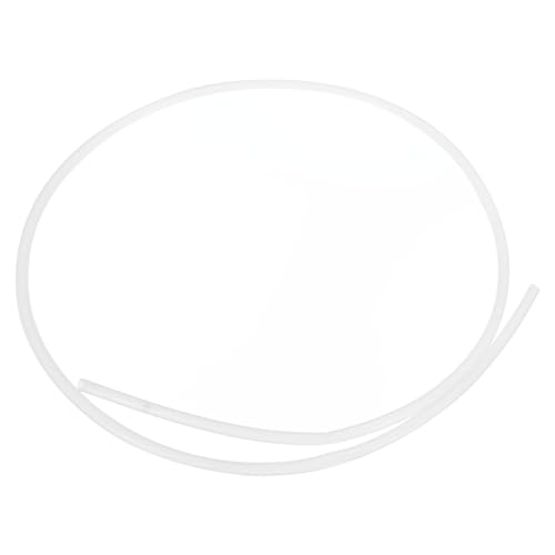 sourcing map PTFE Tubing Hose 100cm/3.25ft Long, 5mm ID 6mm OD High Temperature Tube, Insulating 3D Printer Hose White f
