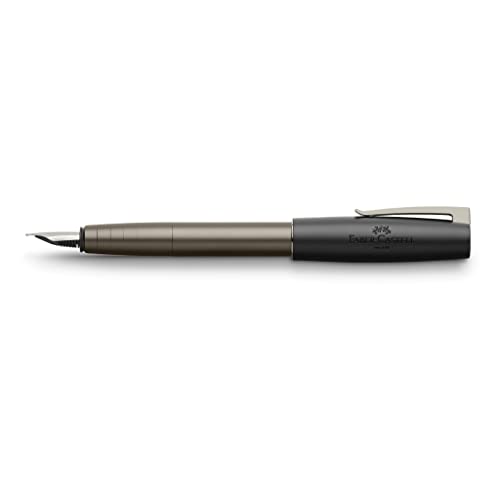 Image of Faber-Castell Loom Fountain Pen, Extra Fine Nib (EF), Matte Gunmetal (FC149262)