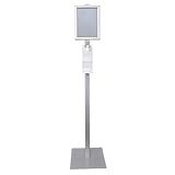 1 Stück Hygoclean Desinfektionssäule | Aluminium, Silber, L: 35cm, B: 35cm, H:...