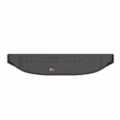 Image of GFX 3D Life Long Car Floor Mats, Compatible with XUV-700, 6 Seater with Trunk (2021) Onwards, Black, Set of 5