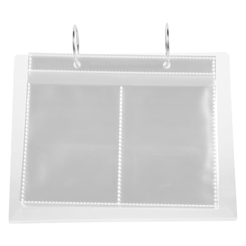 SOIMISS Album de Présentation pour Stickers à Ongles 68 Emplacements Organiseur Transparent Compact et Portable Classeur de Rangement pour Collection de Stickers Nail Art pour Exposer