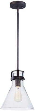 Maxim Seafarer-1 Light Pendant in Traditional style-14 Inches Wide by 60 inches high-Oil Rubbed Bronze Finish-False Bulb Inclu