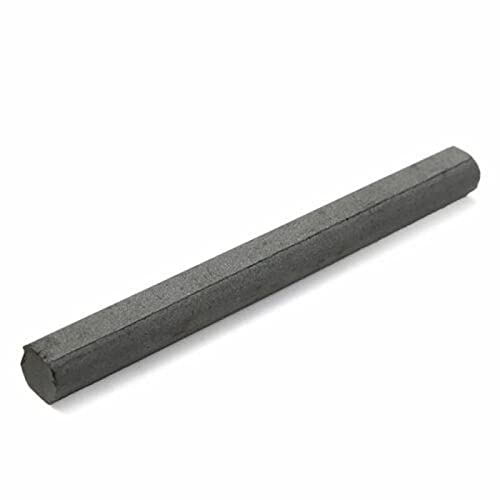 Tige de ferrite 10 x 100 mm – Barre ondulée moyenne de 10 mm de diamètre 5100/140/160/200 mm Idéal pour les applications électroniques magnétiques d'antenne – 1 pièce