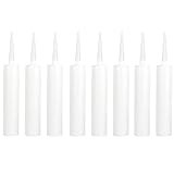 Angoily 8stücke Leere Kunststoffkartuschen Für Dichtungsmasse Mit Kolbenkappe Zuschneidbarer Spitze Für Täglichen Gebrauch