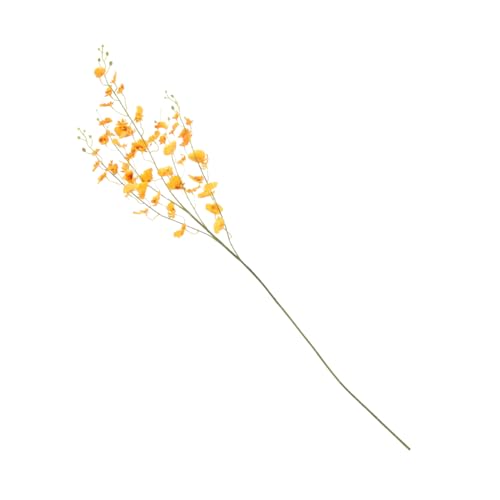 STOBAZA Flores Artificiales de Seda Flor de Tallo Decoración de Oncidium Artificial Decoración de Plantas Simuladas para Mesa de Centro